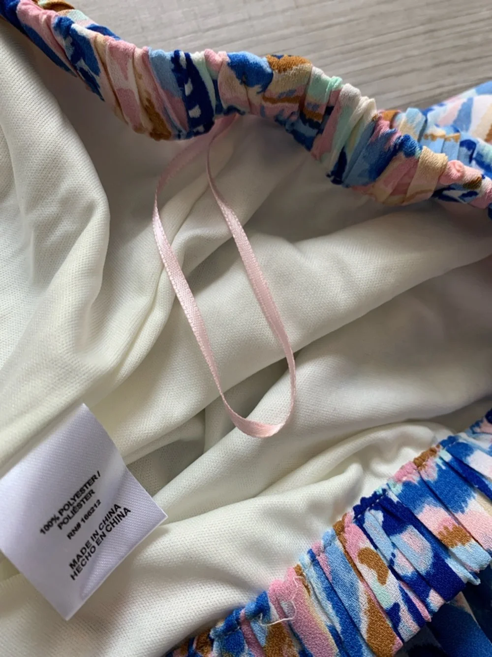 NWT Ninety Clothing Company Blue and Pink Paisley Skirt, Size XL. - Picture 5 of 9